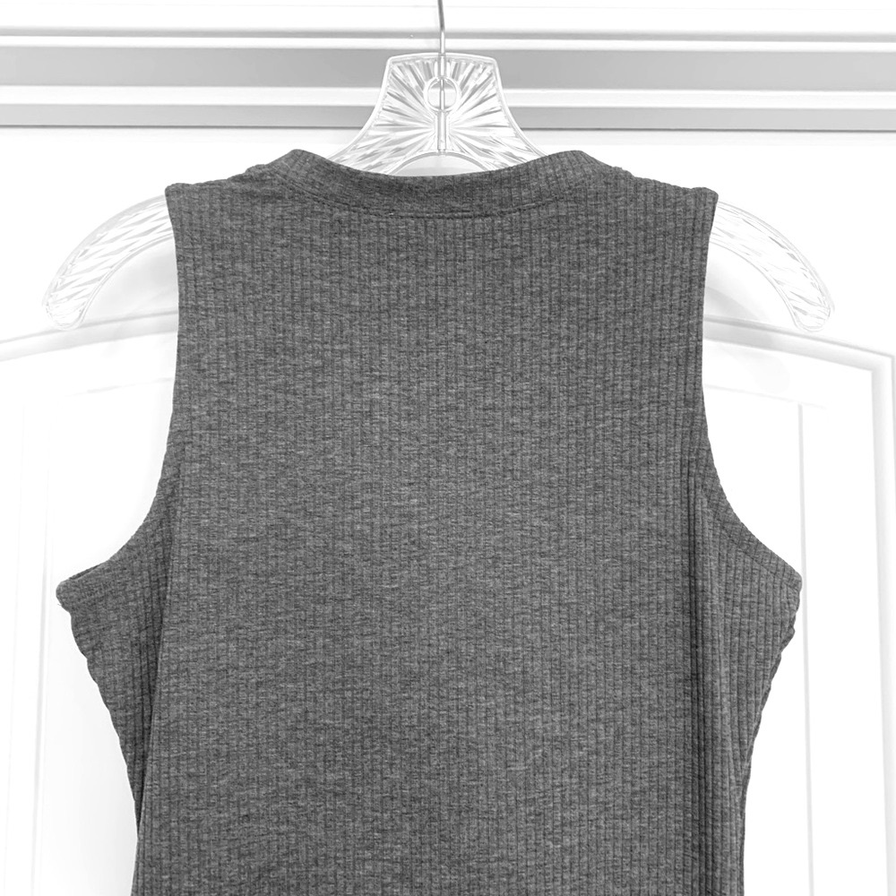 Bar III Ribbed Button Up Dress - Picture 6 of 10